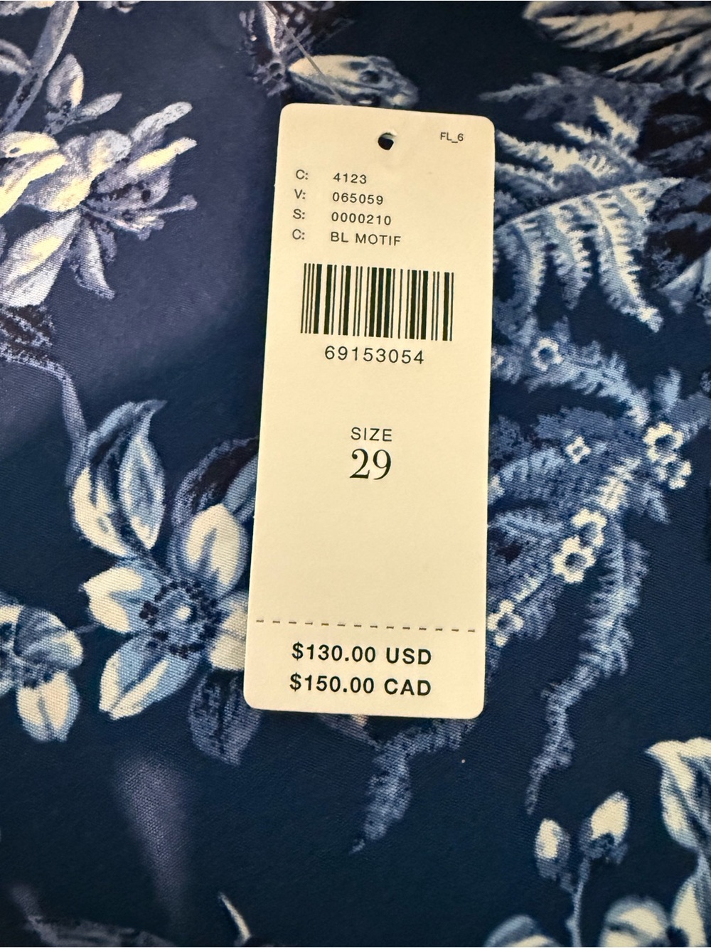 Anthropologie Maeve the Colette Tropical Print Blue Wide Leg Pants size 29 NWT - Picture 4 of 10